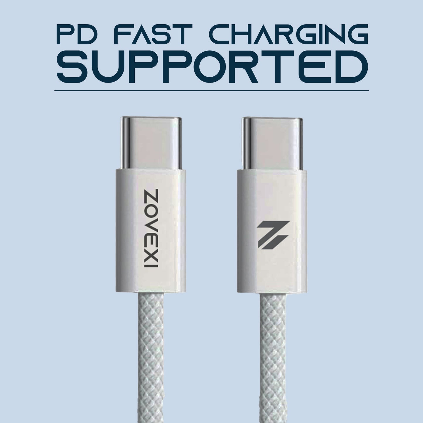 Zovexi VoltRush 80W USB-C to USB-C Fast Charging Cable