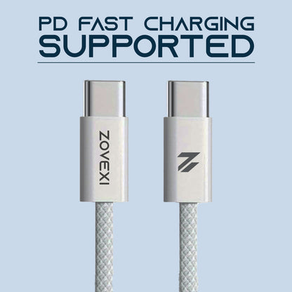 Zovexi VoltRush 80W USB-C to USB-C Fast Charging Cable
