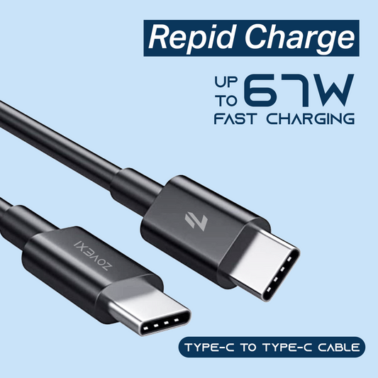 Zovexi Rapid Charge 67W USB-C to USB-C Fast Charging Cable