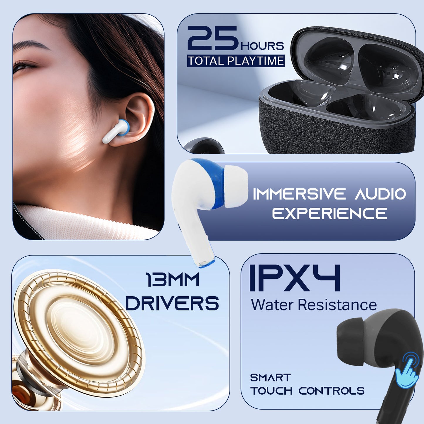 Zovexi  Groove 25 Hours Playtime Earbuds