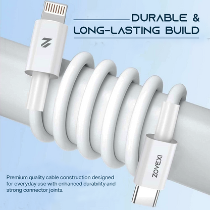 Zovexi Turbo Lightning 67W USB-C to Lightning Cable