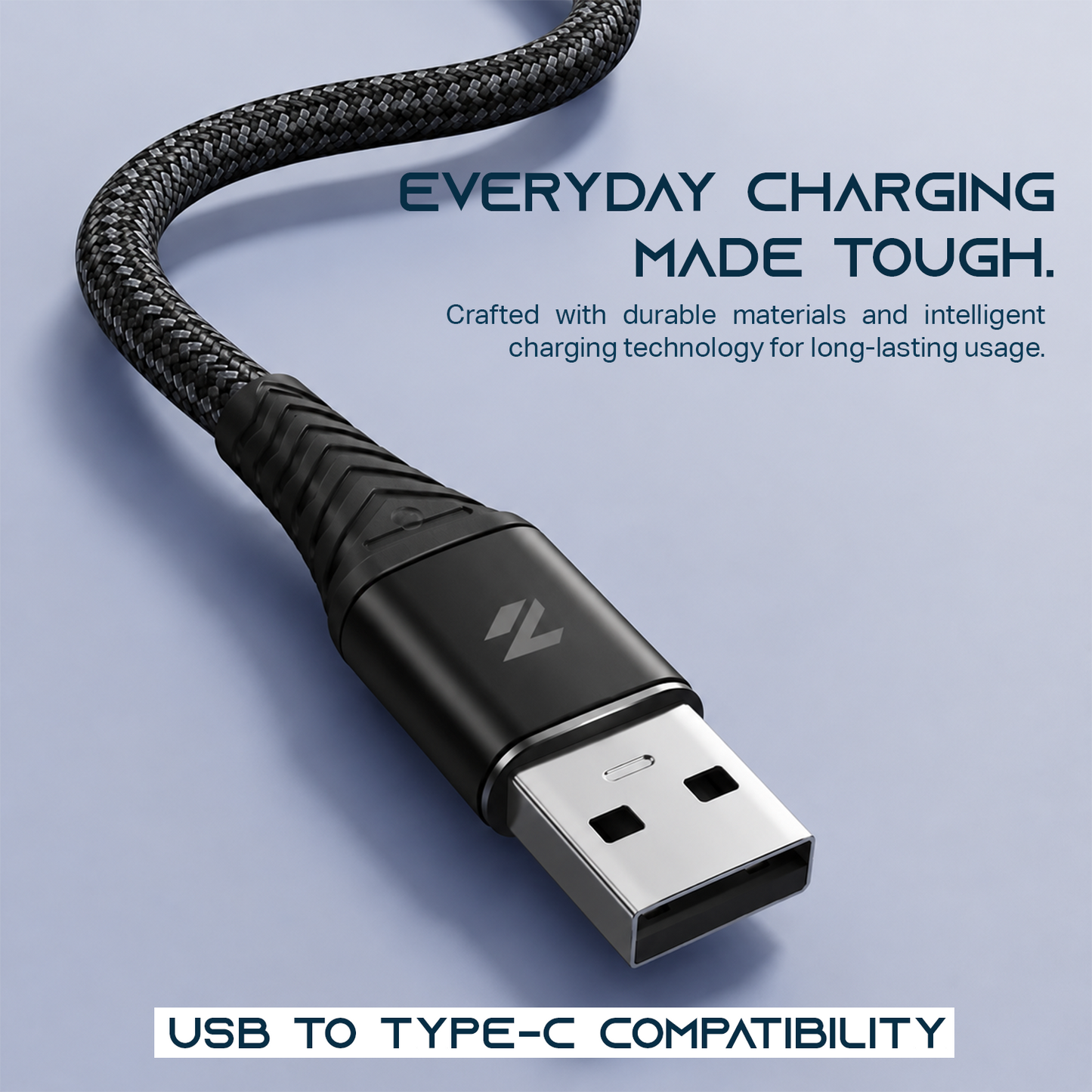 Zovexi ToughLink 45W USB-A to Type-C Fast Charging Cable