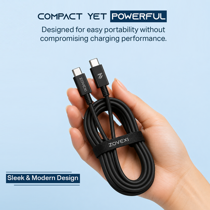 Zovexi Rapid Charge 67W USB-C to USB-C Fast Charging Cable