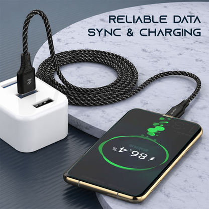 Zovexi ToughLink 45W USB-A to Type-C Fast Charging Cable