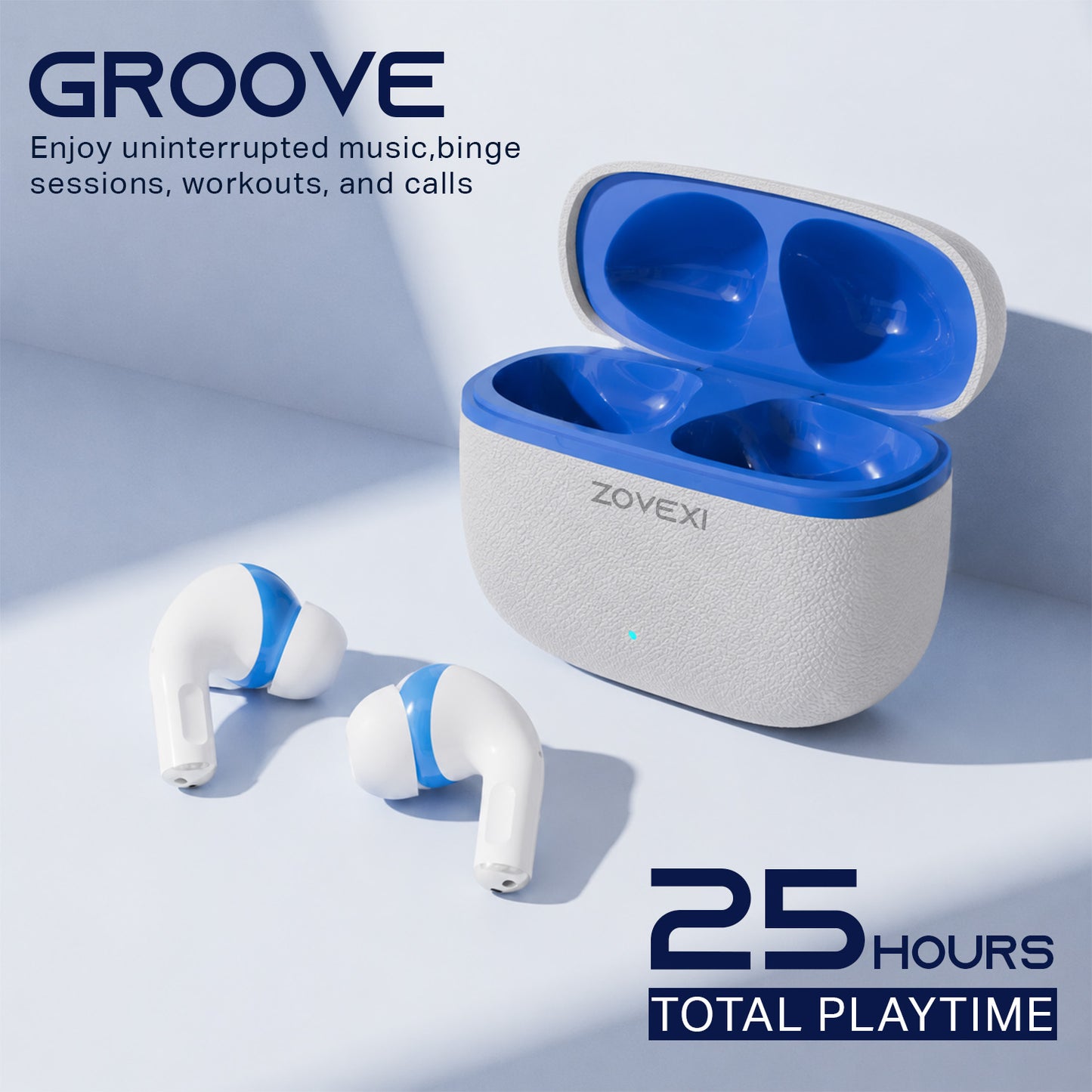 Zovexi  Groove 25 Hours Playtime Earbuds